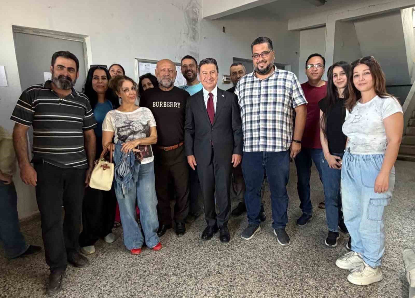 BAŞKAN ARAS, SURİYE ZİYARETİNDE BAYIR-BUCAK TÜRKMENLERİ İLE BİR ARAYA GELDİ