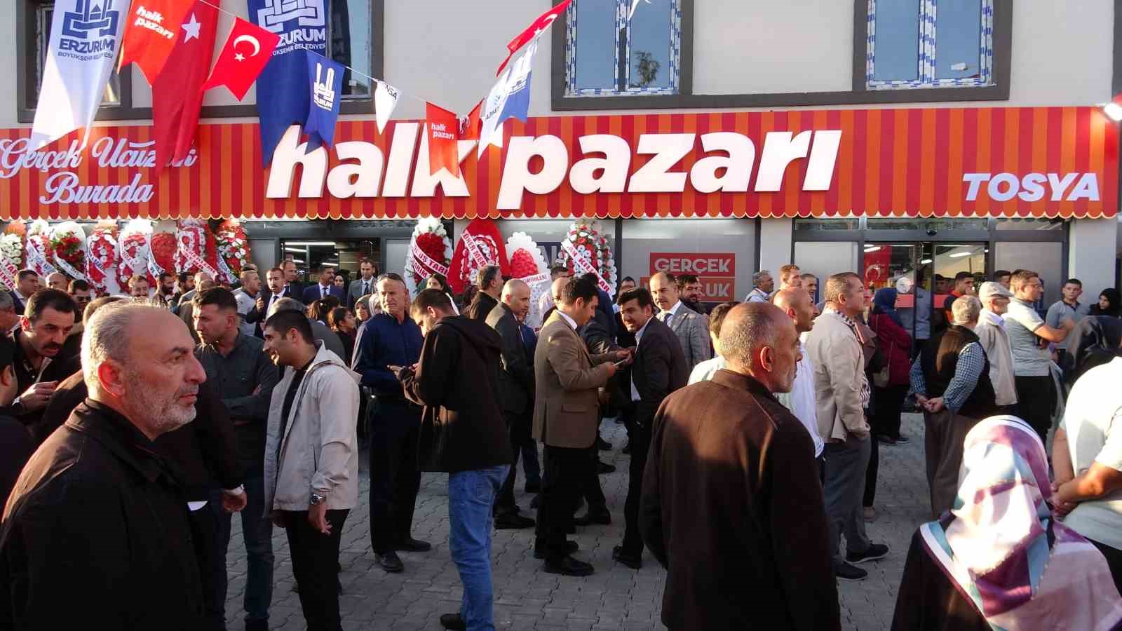 ERZURUM’DA HALK PAZARI’NIN 15. ŞUBESİ AÇILDI