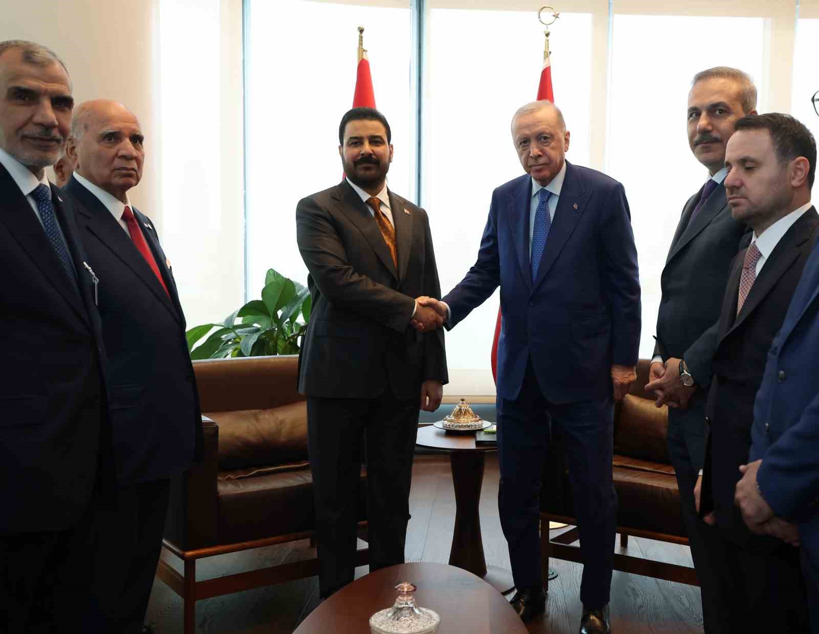 CUMHURBAŞKANI ERDOĞAN, IRAK BAŞBAKANI ZEYDİ’Yİ KABUL ETTİ