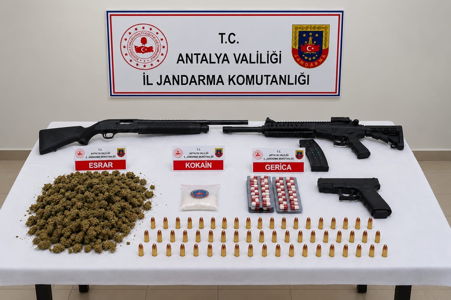 SERİK’TE UYUŞTURUCU OPERASYONU: 20 GÖZALTI