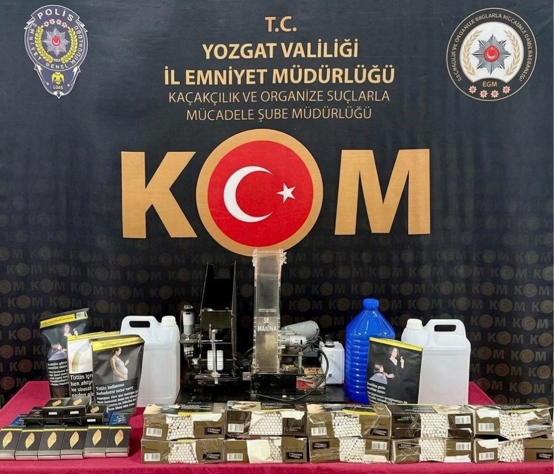 YOZGAT’TA 5 BİN MAKARON ELE GEÇİRİLDİ