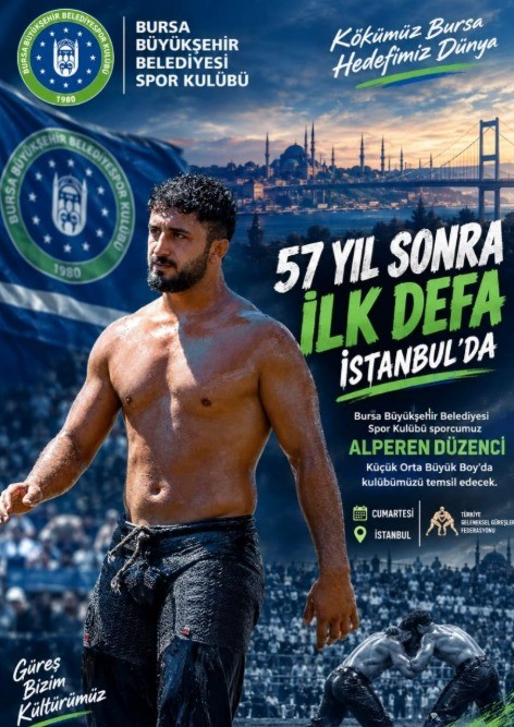 BÜYÜKŞEHİR GÜREŞÇİSİ TARİHİ ER MEYDANINDA