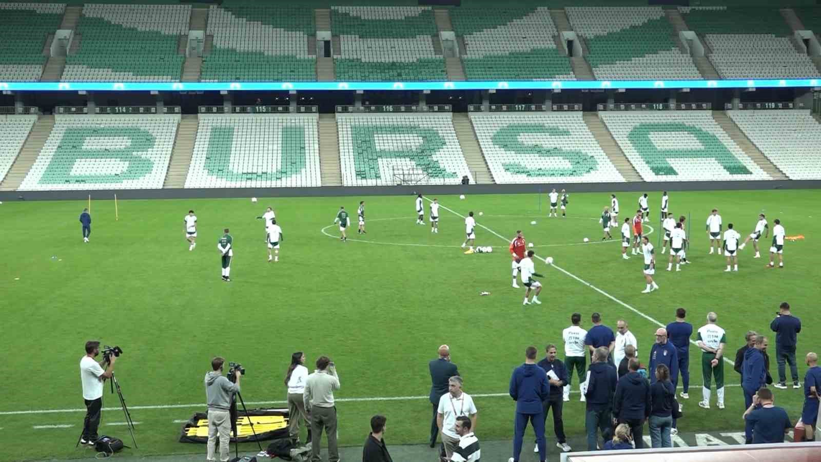 İTALYA, TÜRKİYE MAÇI ÖNCESİ SON ANTRENMANINI GERÇEKLEŞTİRDİ