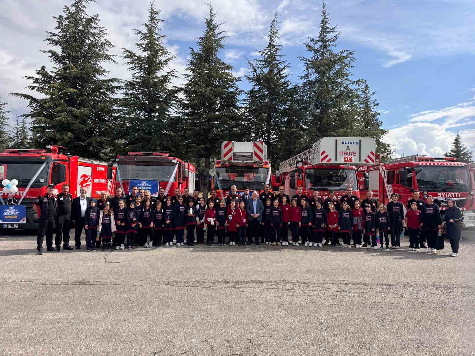 BAŞKAN AŞGIN, ÇORUM İTFAİYESİ PERSONELİNİN İTFAİYE HAFTASI’NI KUTLADI