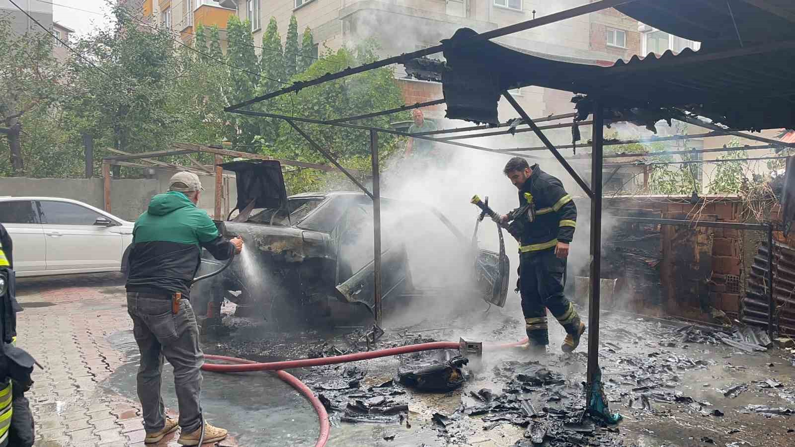 YANGINI SÖNDÜRMEK İSTERKEN YARALANDI