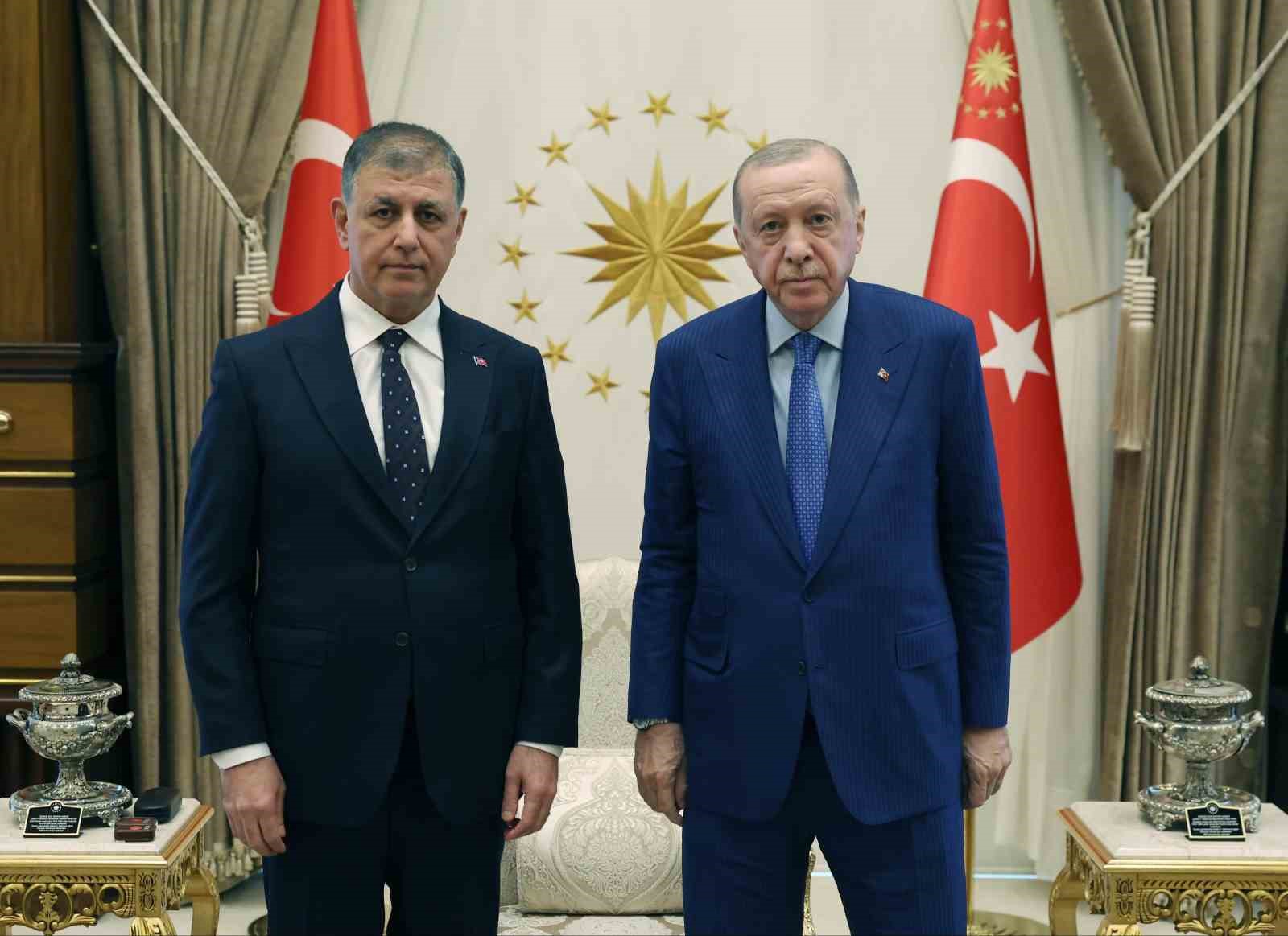 CUMHURBAŞKANI ERDOĞAN, İZMİR BÜYÜKŞEHİR BELEDİYE BAŞKANI TUGAY’I KABUL ETTİ