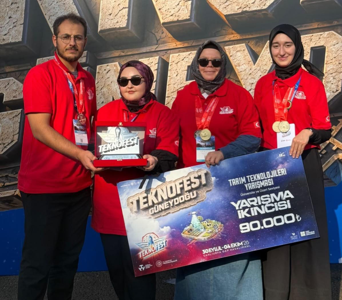 YOBÜ, TEKNOFEST TARIM TEKNOLOJİ YARIŞMASINDA DA ÖDÜL KAZANDI
