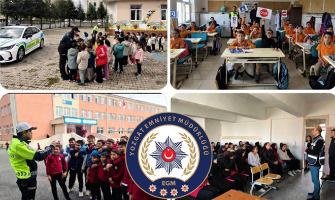EMNİYET MÜDÜRLÜĞÜ EKİPLERİNDEN ÖĞRENCİLERİ BİLİNÇLENDİRME ETKİNLİĞİ