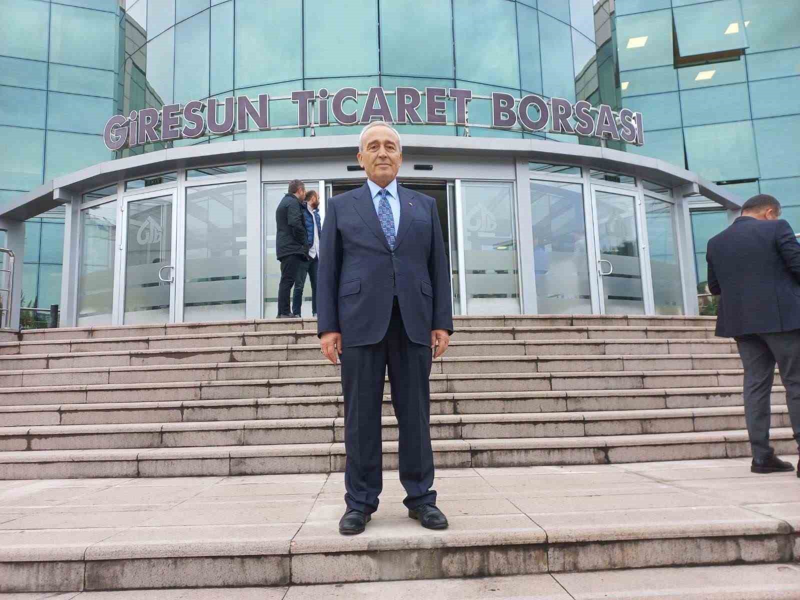 GİRESUN TİCARET BORSASI’NDA HAMZA BÖLÜK YENİDEN SEÇİLDİ