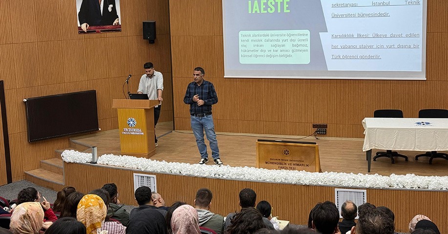 IAESTE STAJ VE DEĞİŞİM PROGRAMLARI ETÜ ÖĞRENCİLERİNE TANITILDI