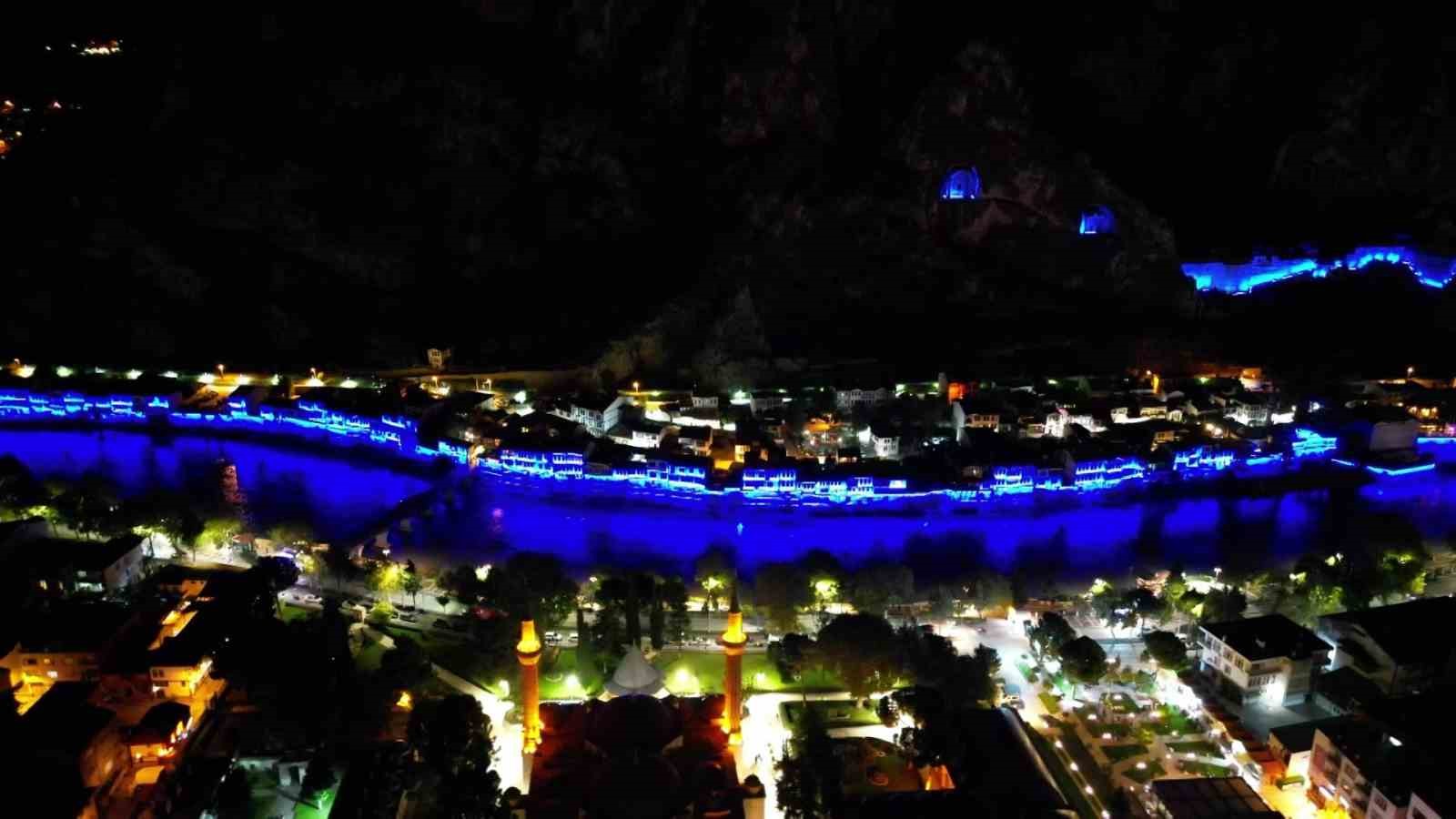 AMASYA’NIN DÜNYA MİRASININ IŞIK SİSTEMİ YENİLENDİ: "RÜYA ŞEHİR"