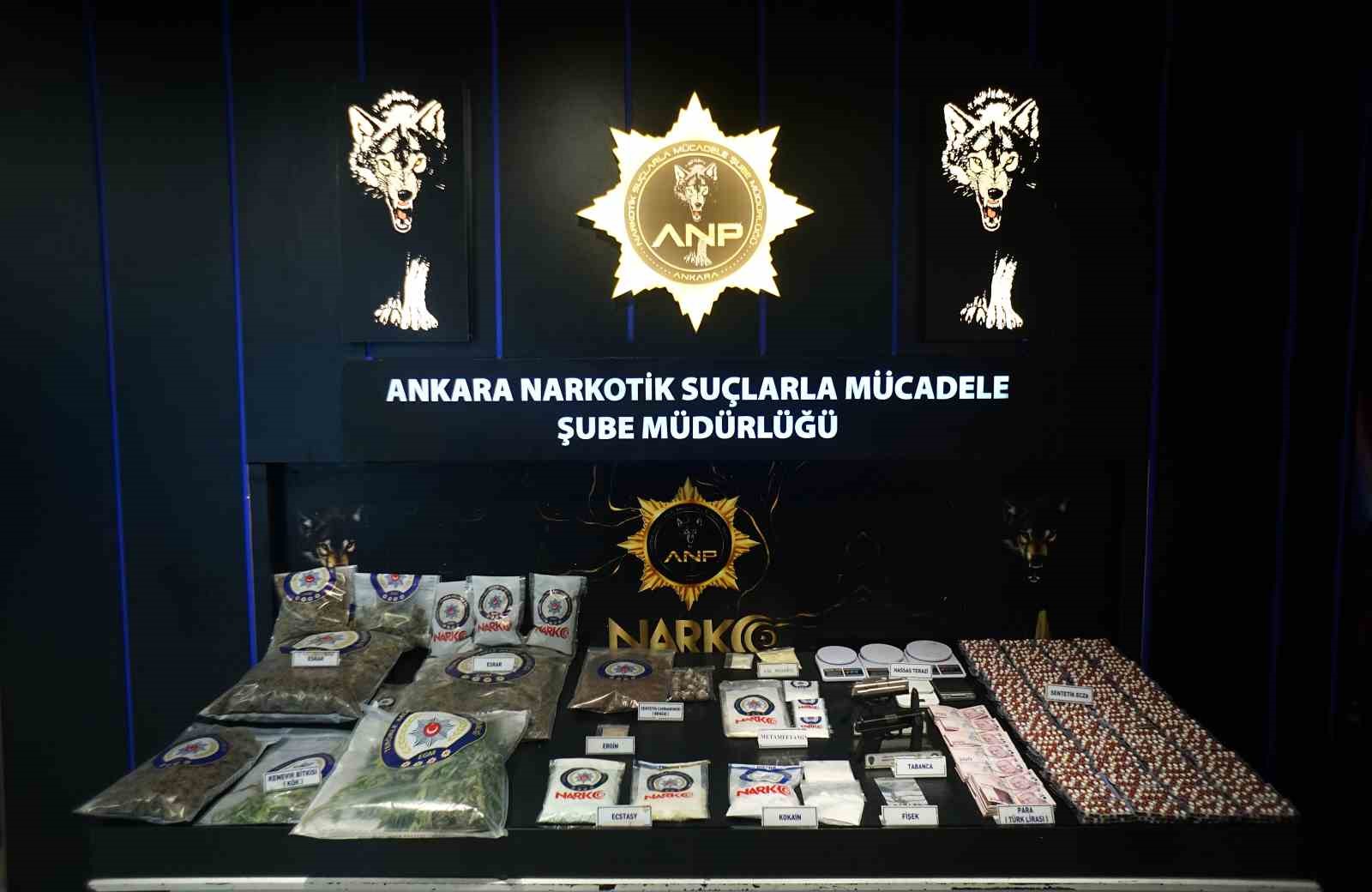 ANKARA’DA UYUŞTURUCU OPERASYONLARINDA 95 ŞÜPHELİ GÖZALTINA ALINDI