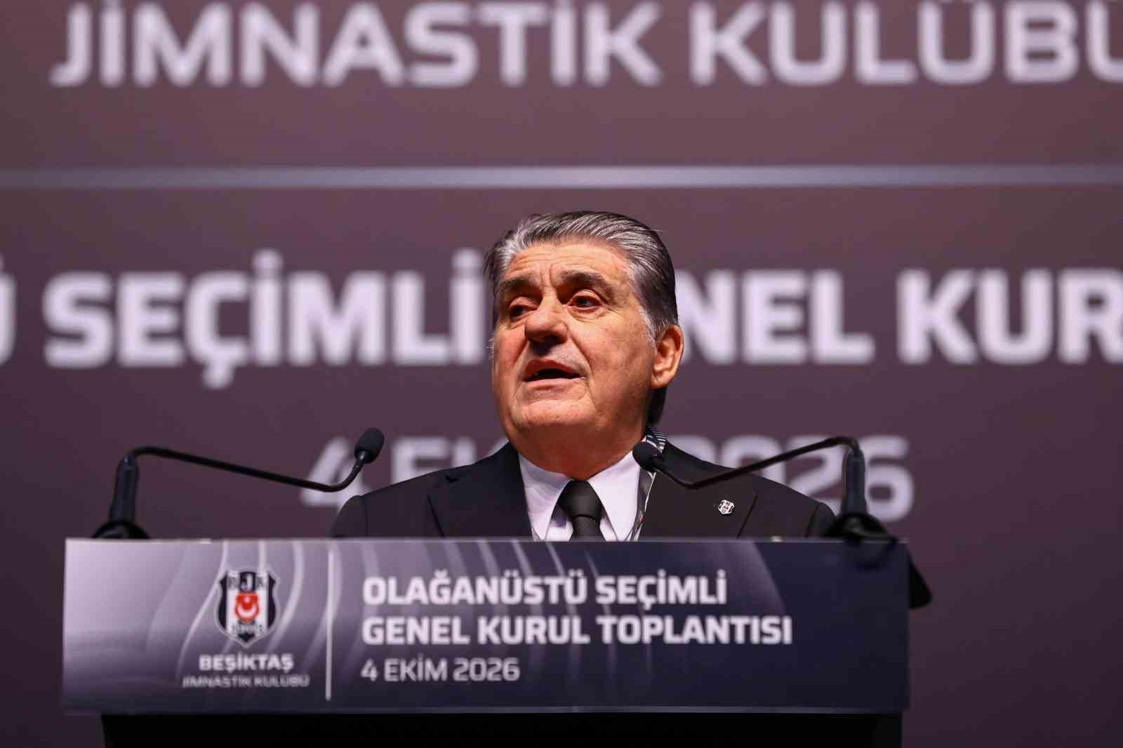 BEŞİKTAŞ OLAĞANÜSTÜ SEÇİMLİ GENEL KURUL TOPLANTISI’NDA SERDAL ADALI, 3 BİN 815 OYLA YENİDEN BAŞKANLIĞINA SEÇİLDİ.