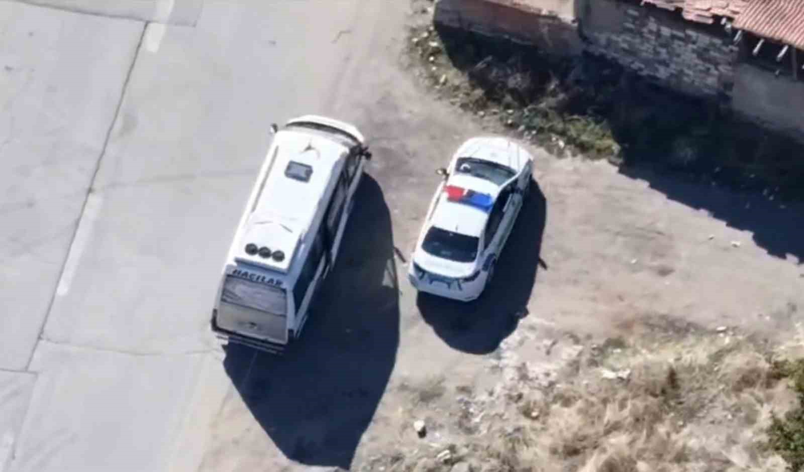 ARA SOKAKLARA KAÇTI, DRON TAKİBİNDEN KURTULAMADI: 11 BİN 629 LİRA CEZA