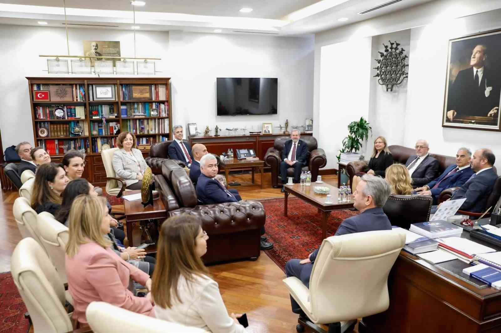 EBYÜ İLE ANKARA ÜNİVERSİTESİ ARASINDA İŞBİRLİĞİ GÖRÜŞÜLDÜ