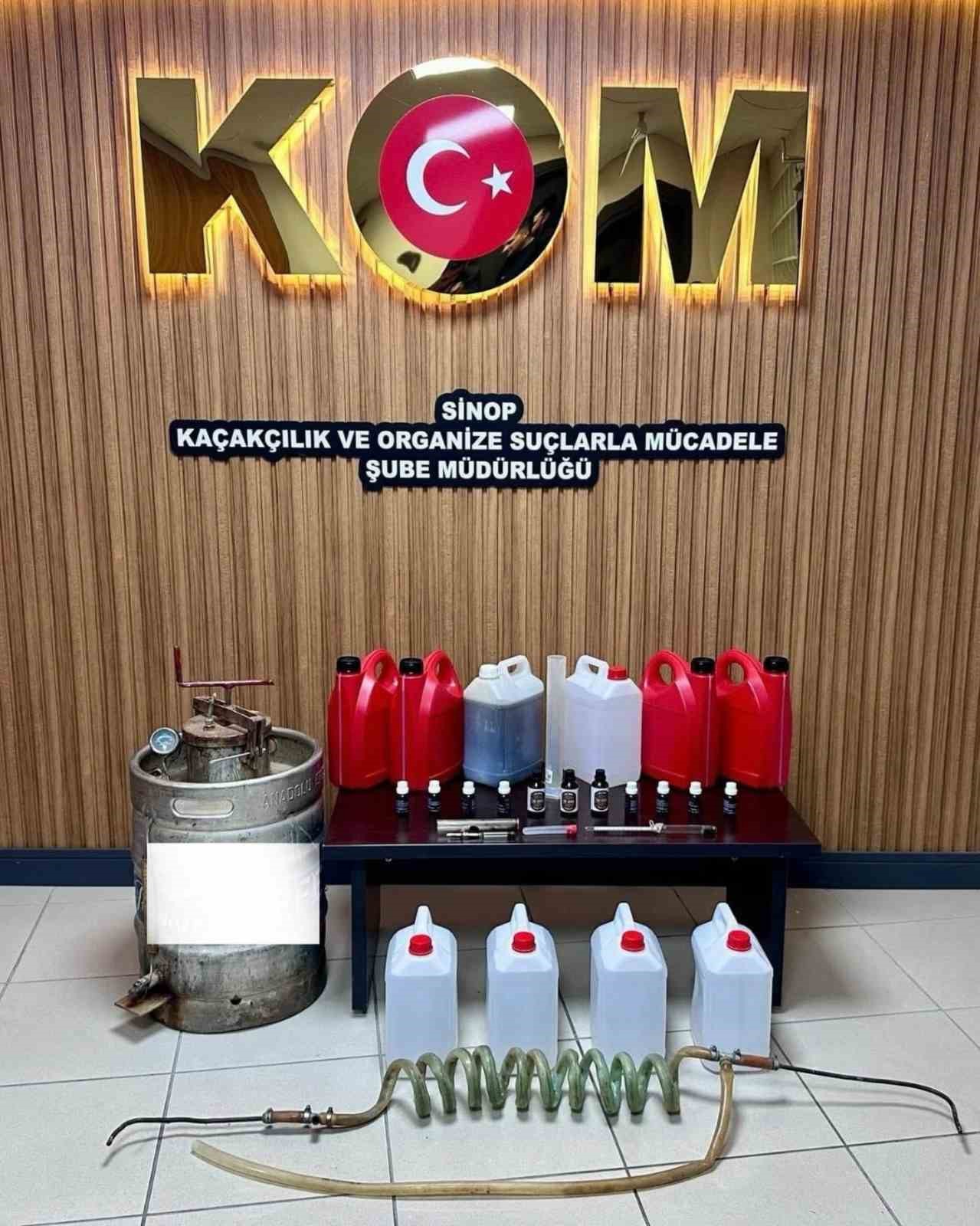 SİNOP’TA SAHTE ALKOL OPERASYONU:1 GÖZALTI