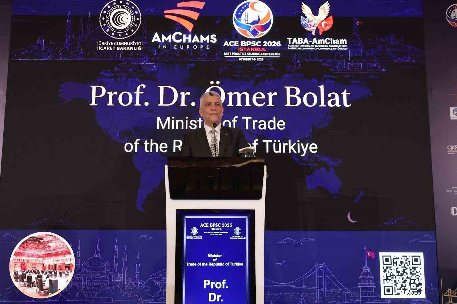 BAKAN BOLAT: ‘‘TÜRKİYE-ABD TİCARET HACMİ HEDEFİ 100 MİLYAR DOLAR’’