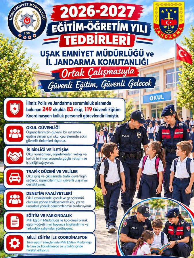 OKULLARIN ÇEVRESİNDE GÜVENLİK DENETİMLERİ GERÇEKLEŞTİRİLDİ
