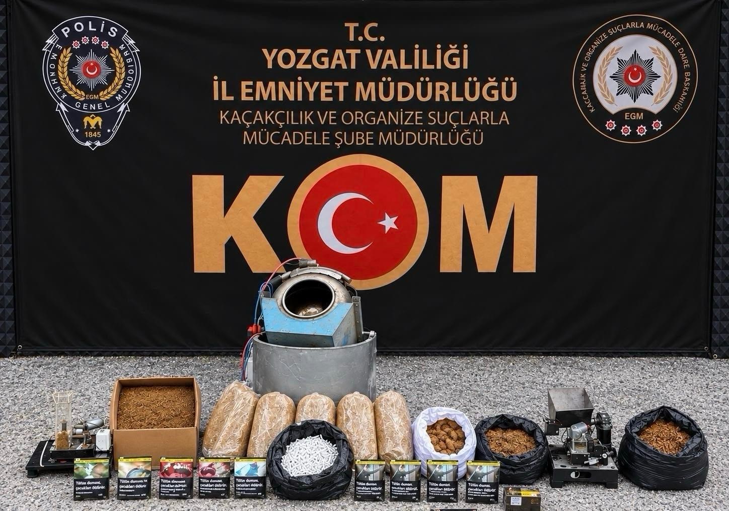 YOZGAT’TA 3 BİN 500 ADET MAKARON ELE GEÇİRİLDİ