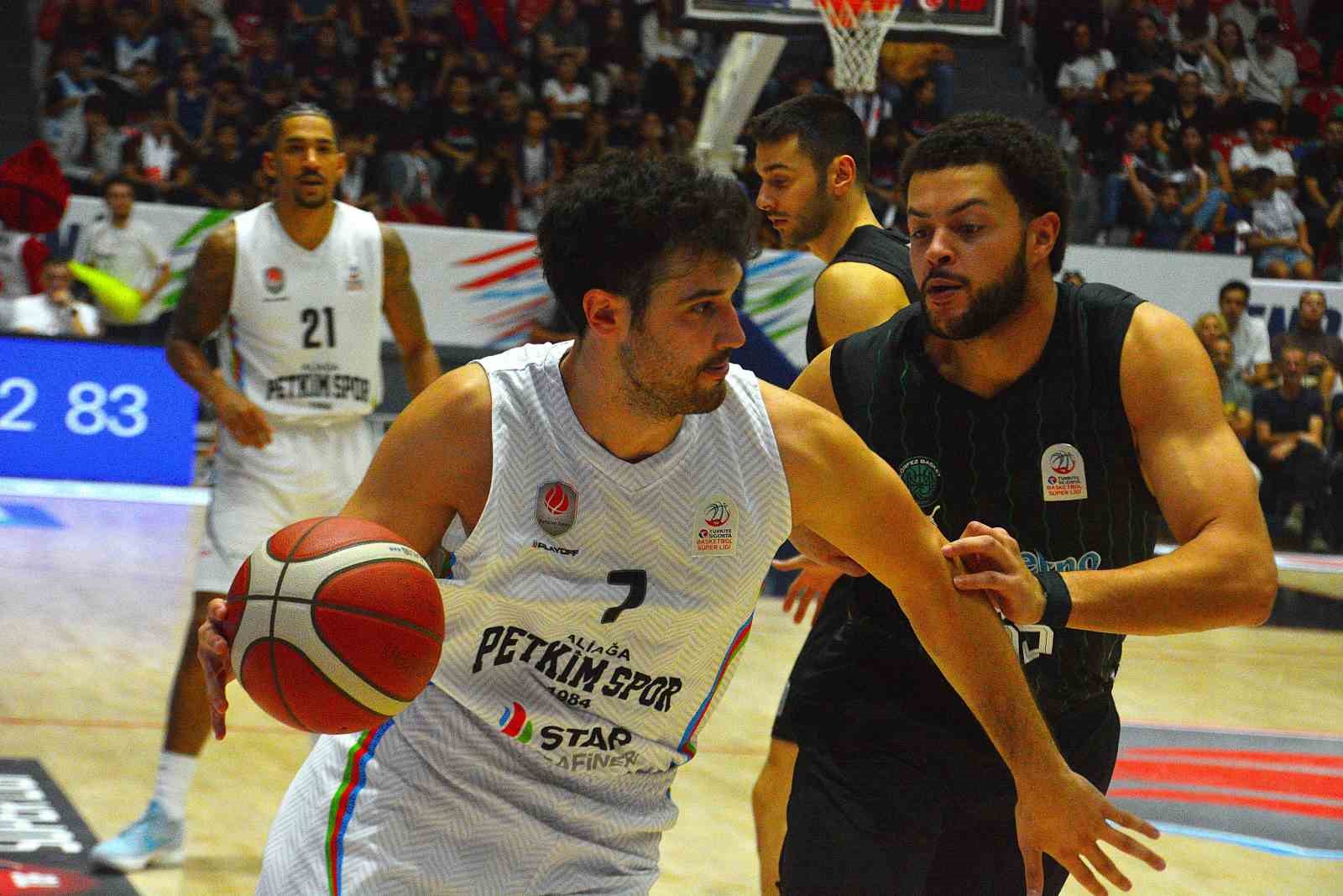BASKETBOL SÜPER LİGİ: ALİAĞA PETKİMSPOR: 90 - KÖRFEZ BASKET: 91