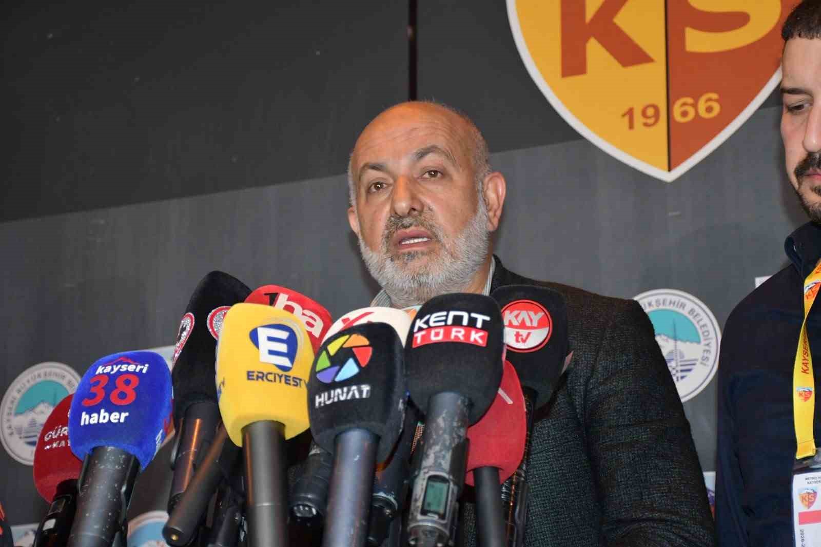 BAŞKAN ÇAMLI: "KAYSERİSPOR, BU ŞEHRİ EN ÜST DÜZEYDE TEMSİL ETMEYE DEVAM EDECEKTİR"