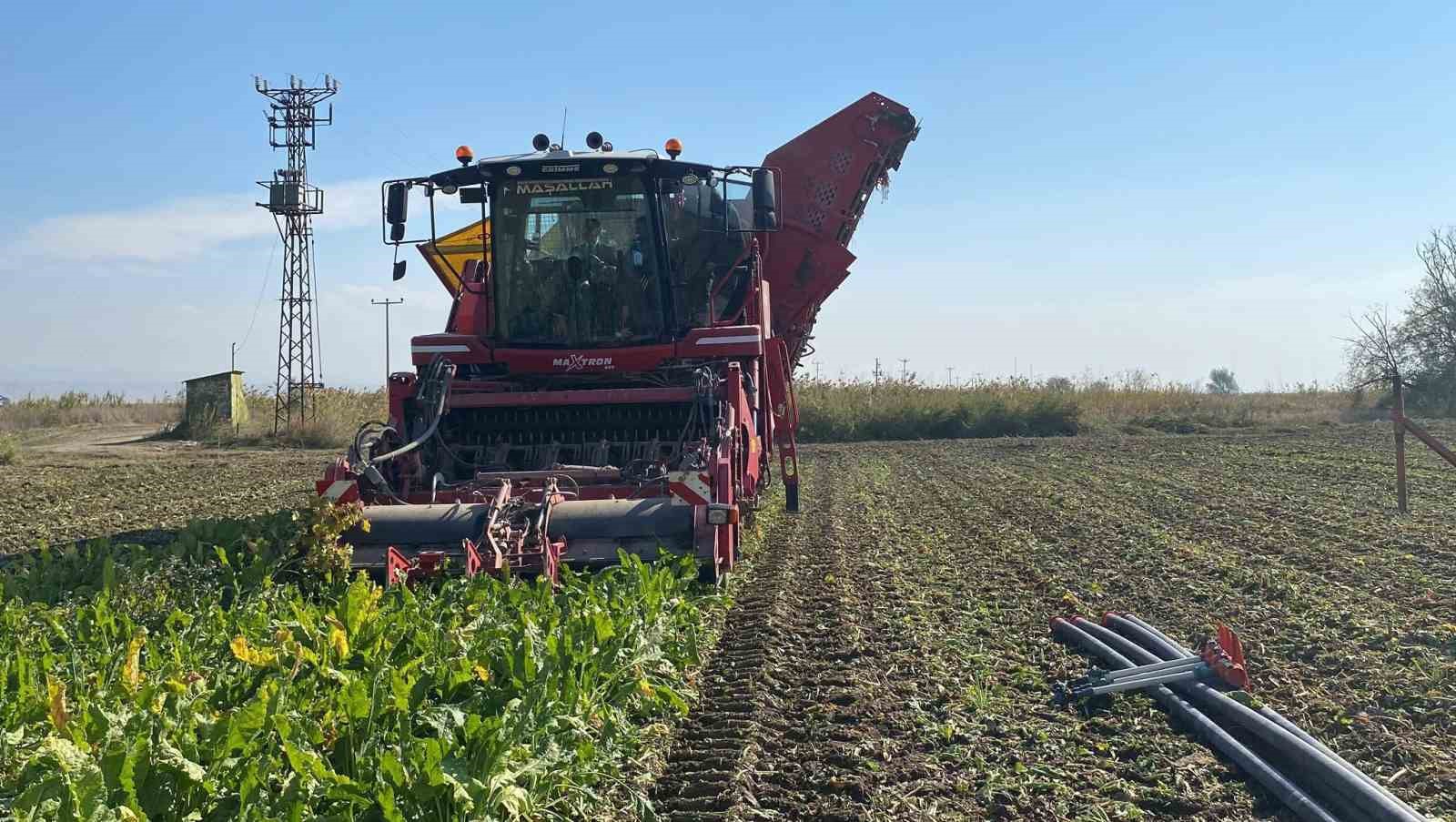 ALPU KAYMAKAMI SÖNMEZEL ŞEKER PANCARI HASADINA KATILDI