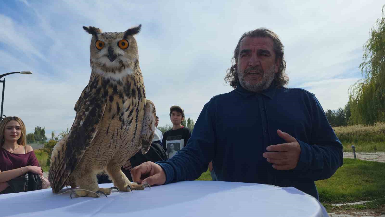 VAN YYÜ’DE ’DÜNYA GÖÇMEN KUŞLAR GÜNÜ’NDE ANLAMLI ETKİNLİK: TEDAVİSİ TAMAMLANAN ŞAHİN DOĞAYA BIRAKILDI