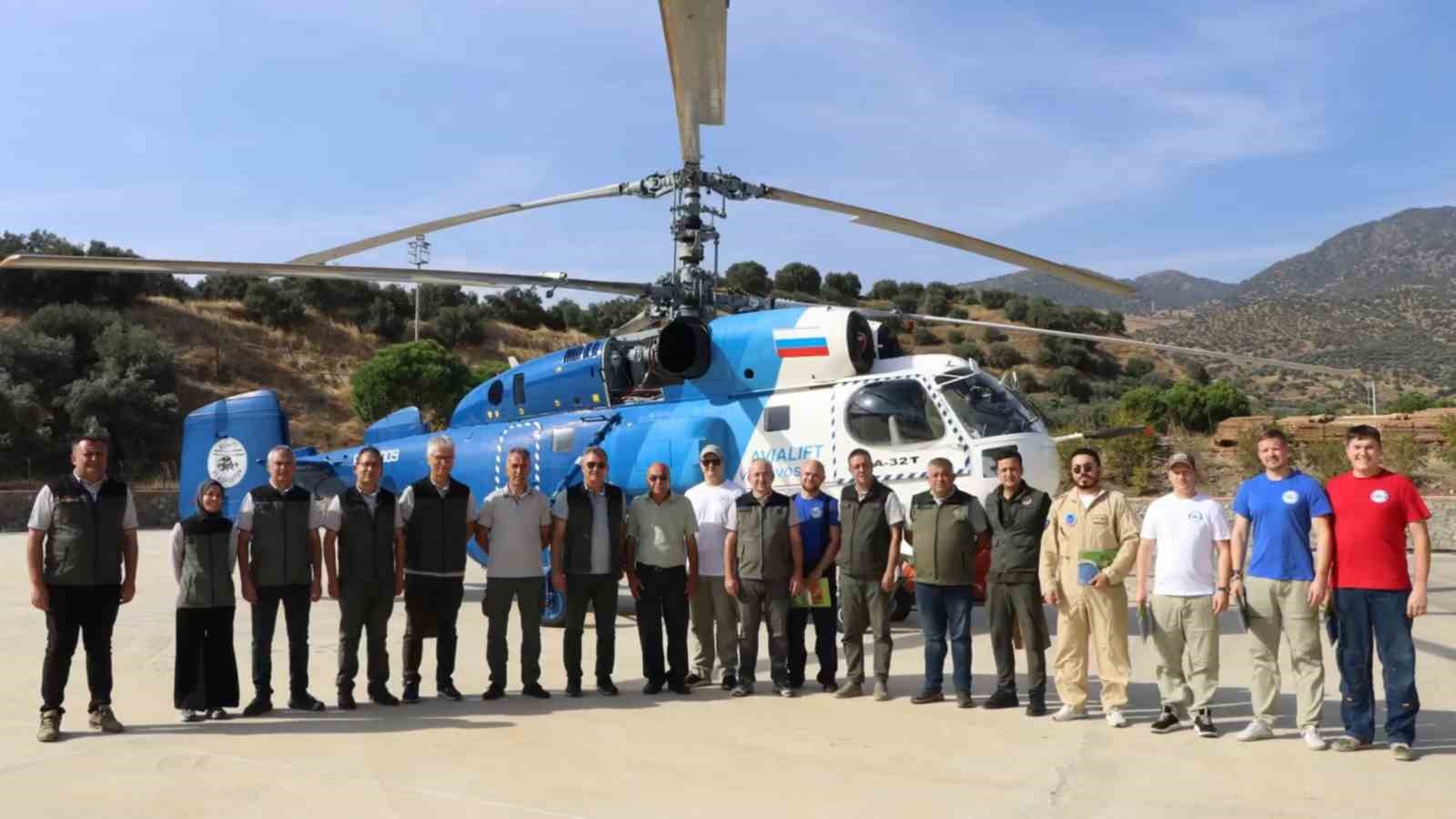 MUĞLA’DA YANGINLA MÜCADELE EDEN HAVA EKİPLERİNE TEŞEKKÜR BELGESİ