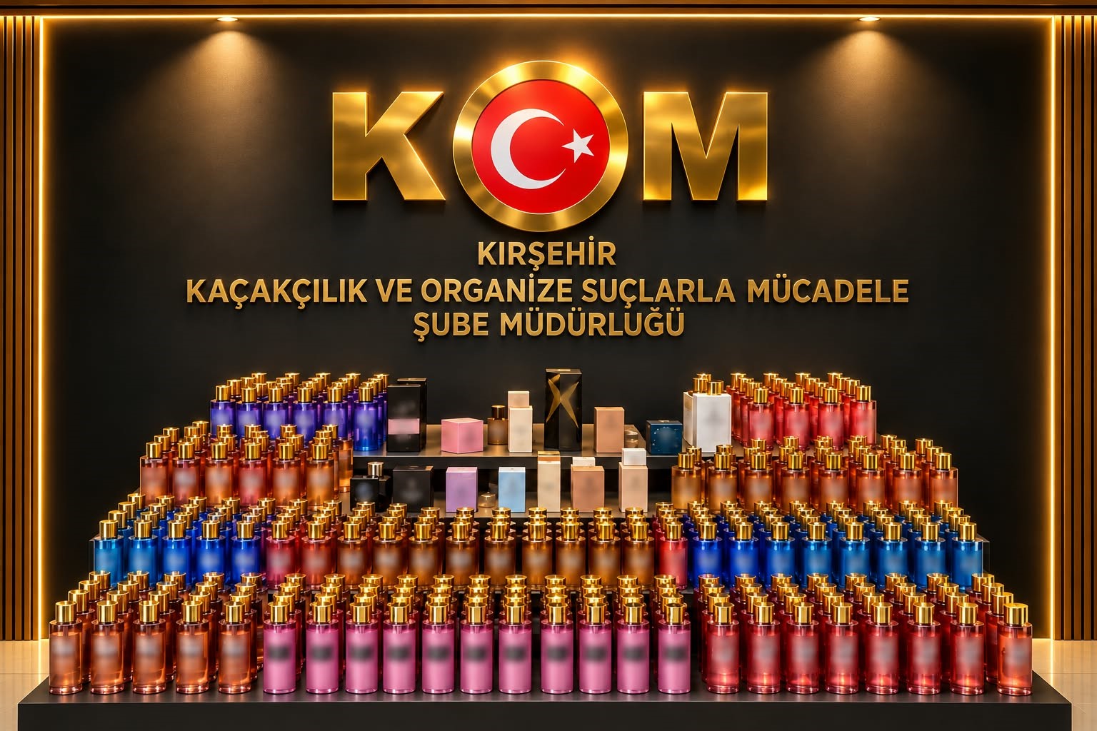 KIRŞEHİR’DE 2 MİLYON TL DEĞERİNDE 649 PARFÜM ELE GEÇİRİLDİ