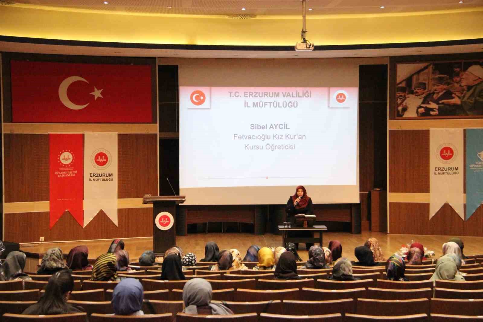 ERZURUM’DA "CAMİ VE SOSYAL HAYAT" KONFERANSI DÜZENLENDİ