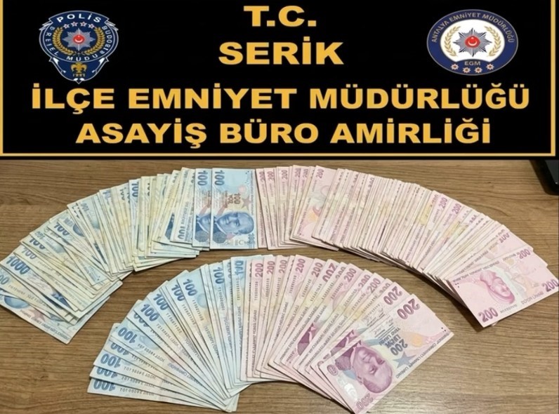 SERİK’TE POLİS YALANIYLA VATANDAŞIN 15 BİN DOLARINI ALAN ŞÜPHELİ TUTUKLANDI