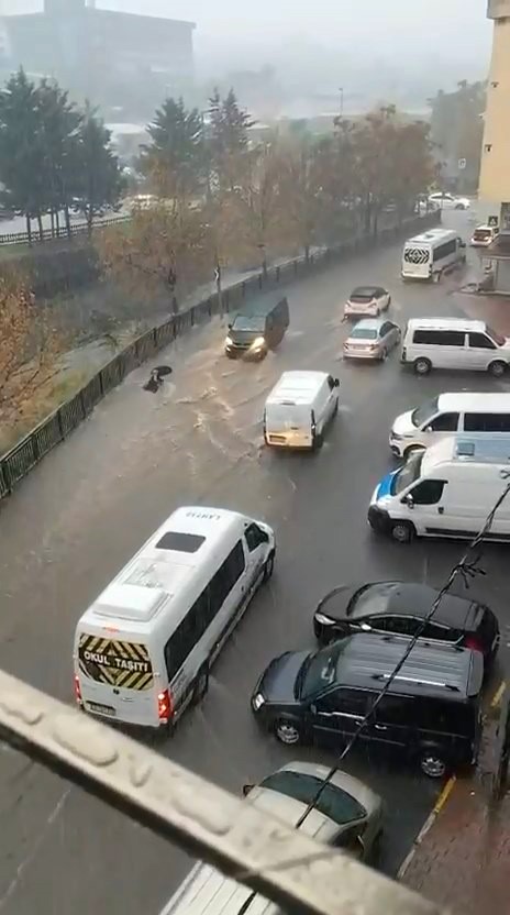 ESENYURT’TA SUYA KAPILAN KADIN BÖYLE SÜRÜKLENDİ