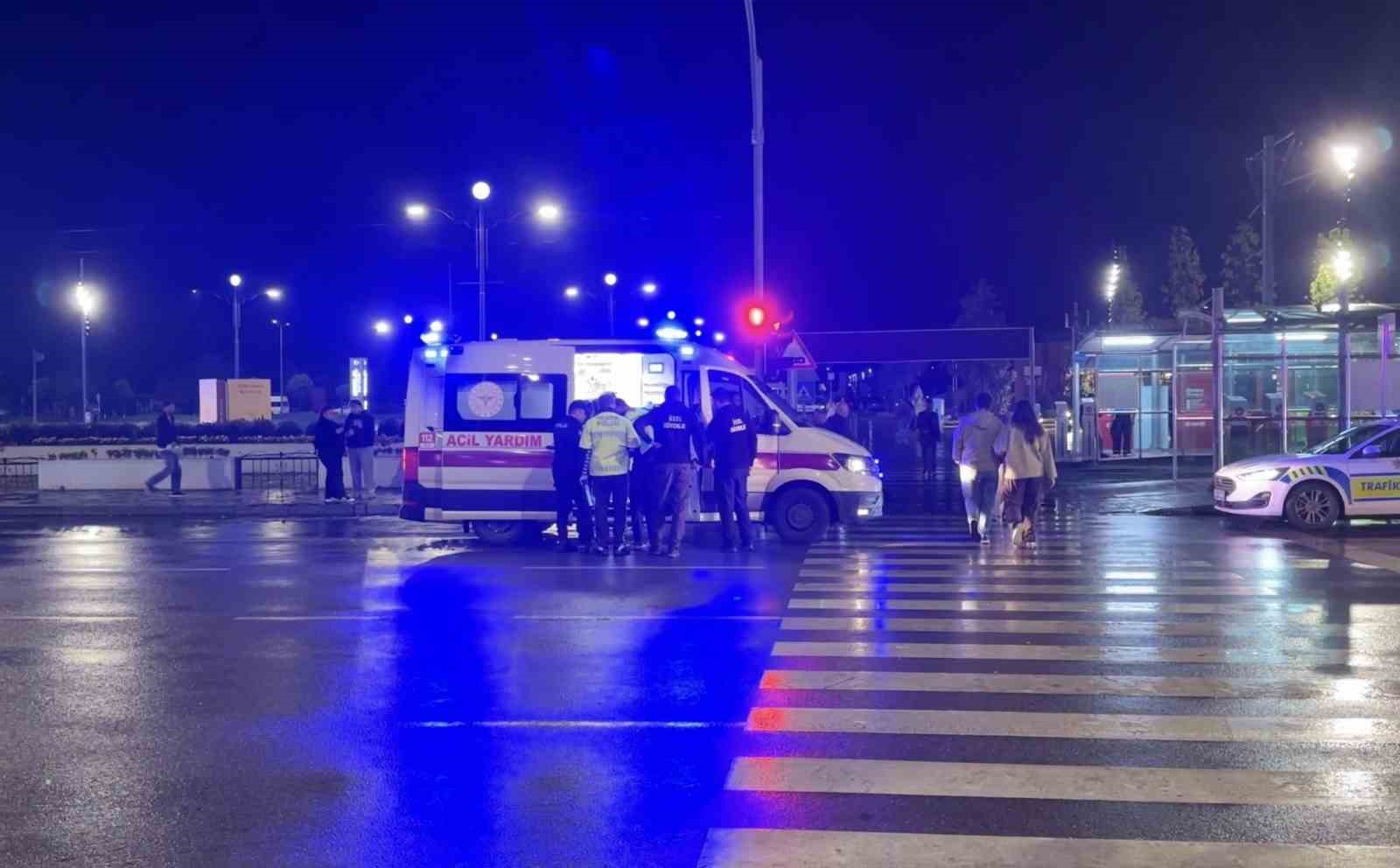 SAMSUN’DA SUV ARACIN ÇARPTIĞI YAYA YARALANDI