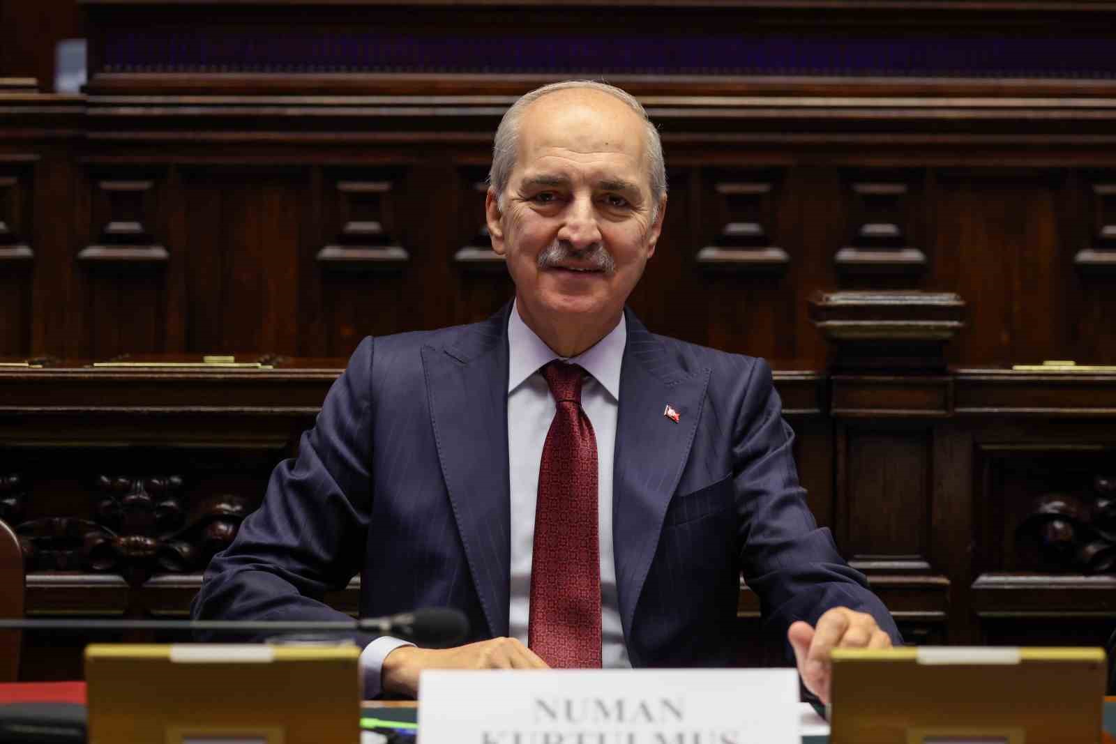 TBMM BAŞKANI KURTULMUŞ’TAN "İSRAİL’İN GÖZLEMCİ STATÜSÜNÜN ASKIYA ALINMASI" ÇAĞRISI