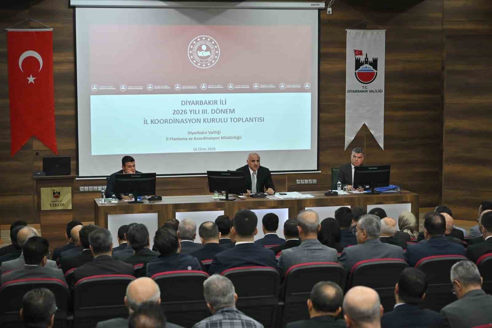 DİYARBAKIR’DA 2026 YILI 3. DÖNEM İL KOORDİNASYON KURULU TOPLANTISI