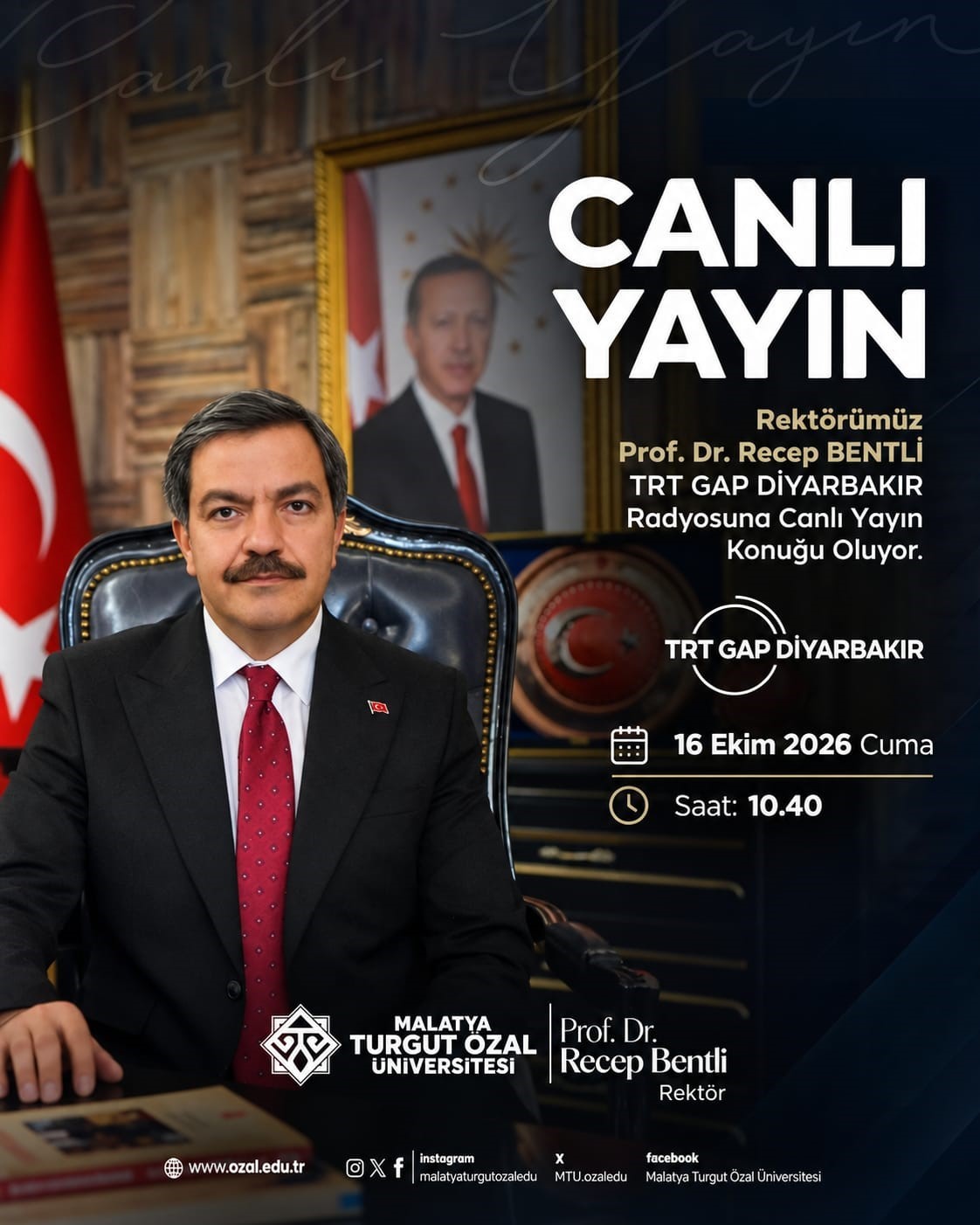 MTÜ REKTÖRÜ BENTLİ RADYO PROGRAMINDA COP31 HAZIRLIKLARINI ANLATTI