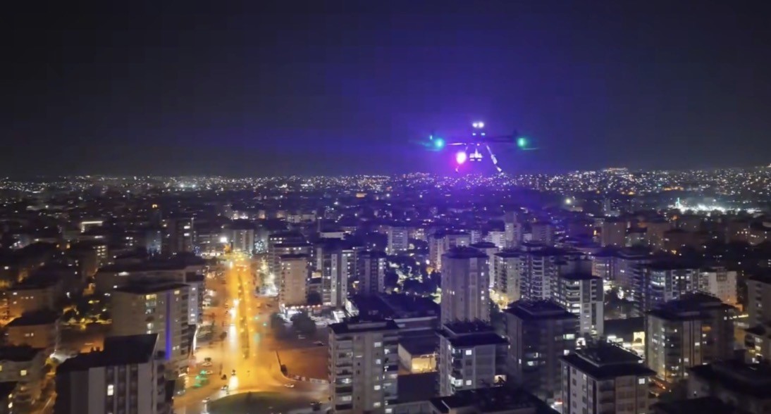 GAZİANTEP’TE 36 DRON İLE HAVADAN HUZUR-GÜVEN DENETİMİ