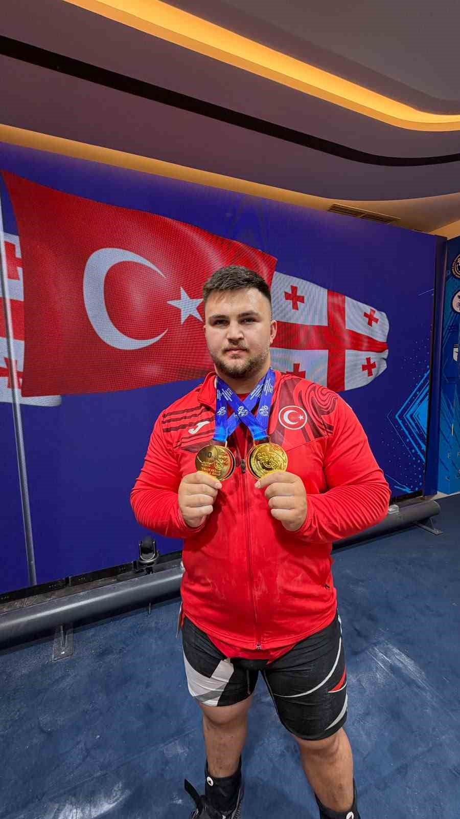 MİLLİ HALTERCİ SELAHATTİN ALTIN’DAN AVRUPA ŞAMPİYONASI’NDA 2 ALTIN MADALYA