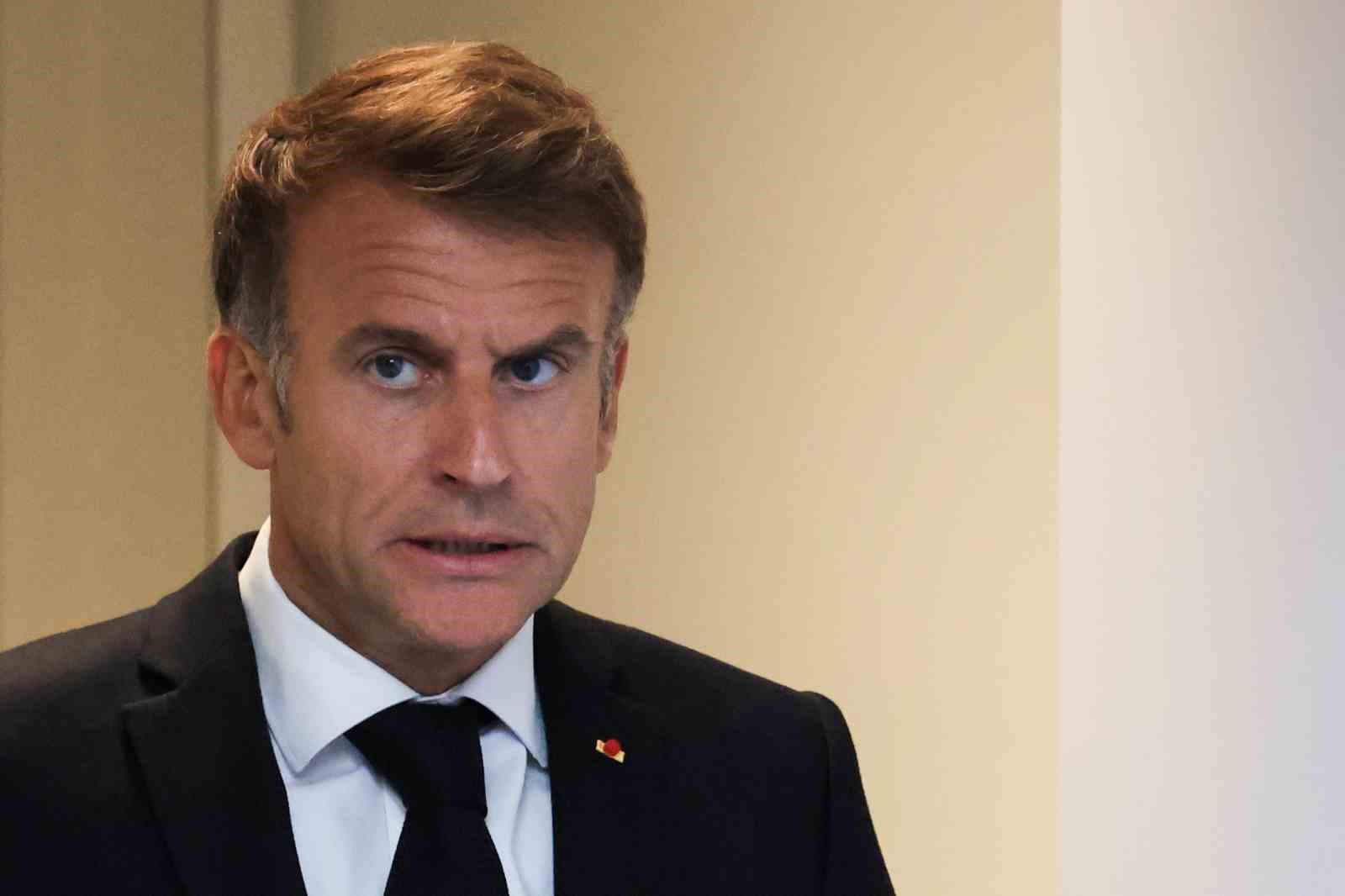 MACRON: "YIKANLAR BEDELİNİ ÖDEMELİ, YAĞMALAYANLAR VERDİKLERİ ZARARI KARŞILAMALI"
