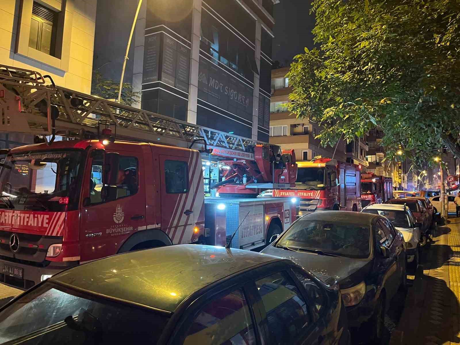 BAHÇELİEVLER’DE 6 KATLI APART OTELDE YANGIN