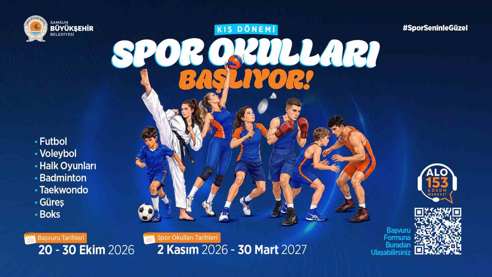SAMSUN’DA KIŞ SPOR OKULLARI’NDA BAŞVURULAR BAŞLADI
