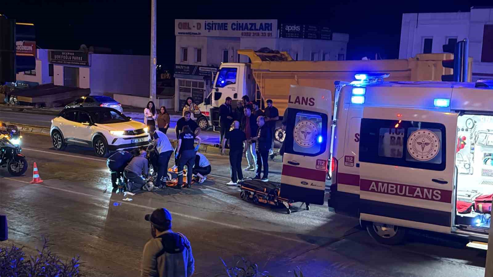 BODRUM’DA MOTOSİKLETİN ÇARPTIĞI YAYA HAYATINI KAYBETTİ