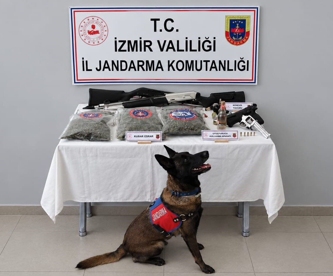 İZMİR’DE JANDARMADAN UYUŞTURUCU OPERASYONU