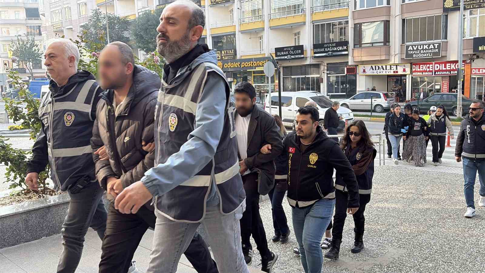 ÇORUM’DA "HIRSIZLIK" OPERASYONUNDA YAKALANAN 9 ŞÜPHELİ TUTUKLANDI