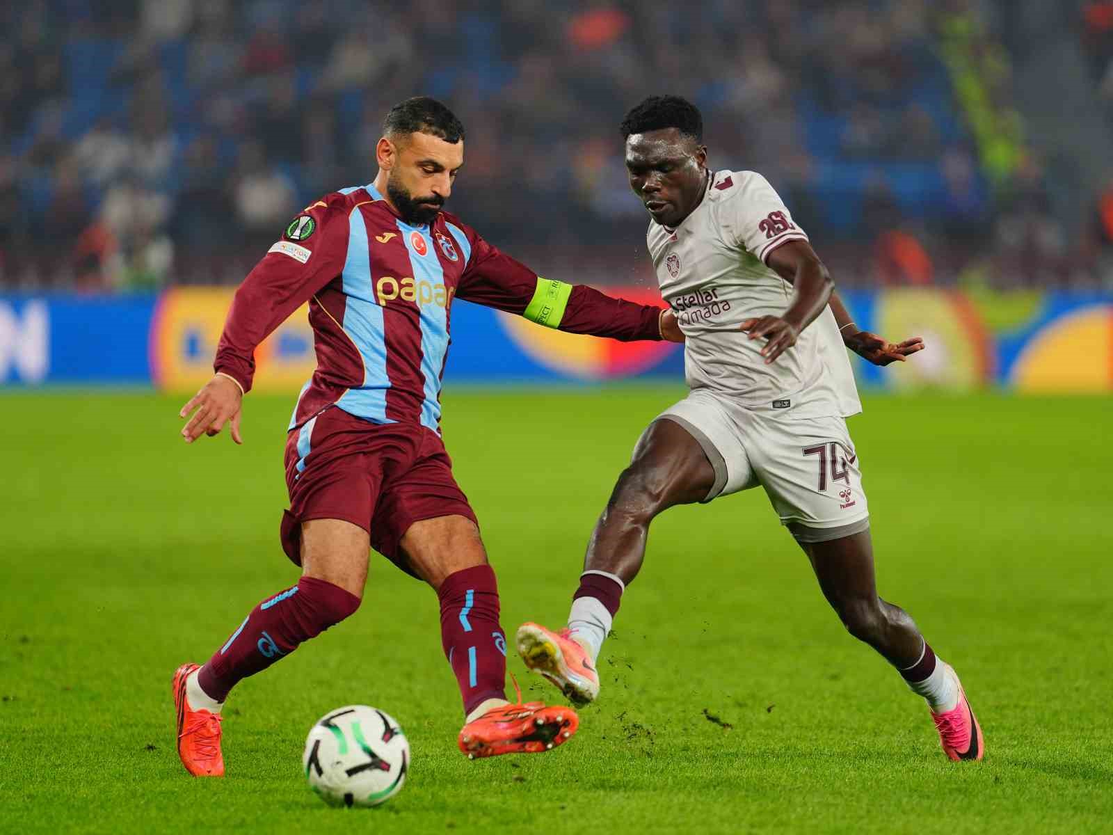 UEFA KONFERANS LİGİ: TRABZONSPOR: 1 - HEARTS: 0 (İLK YARI)