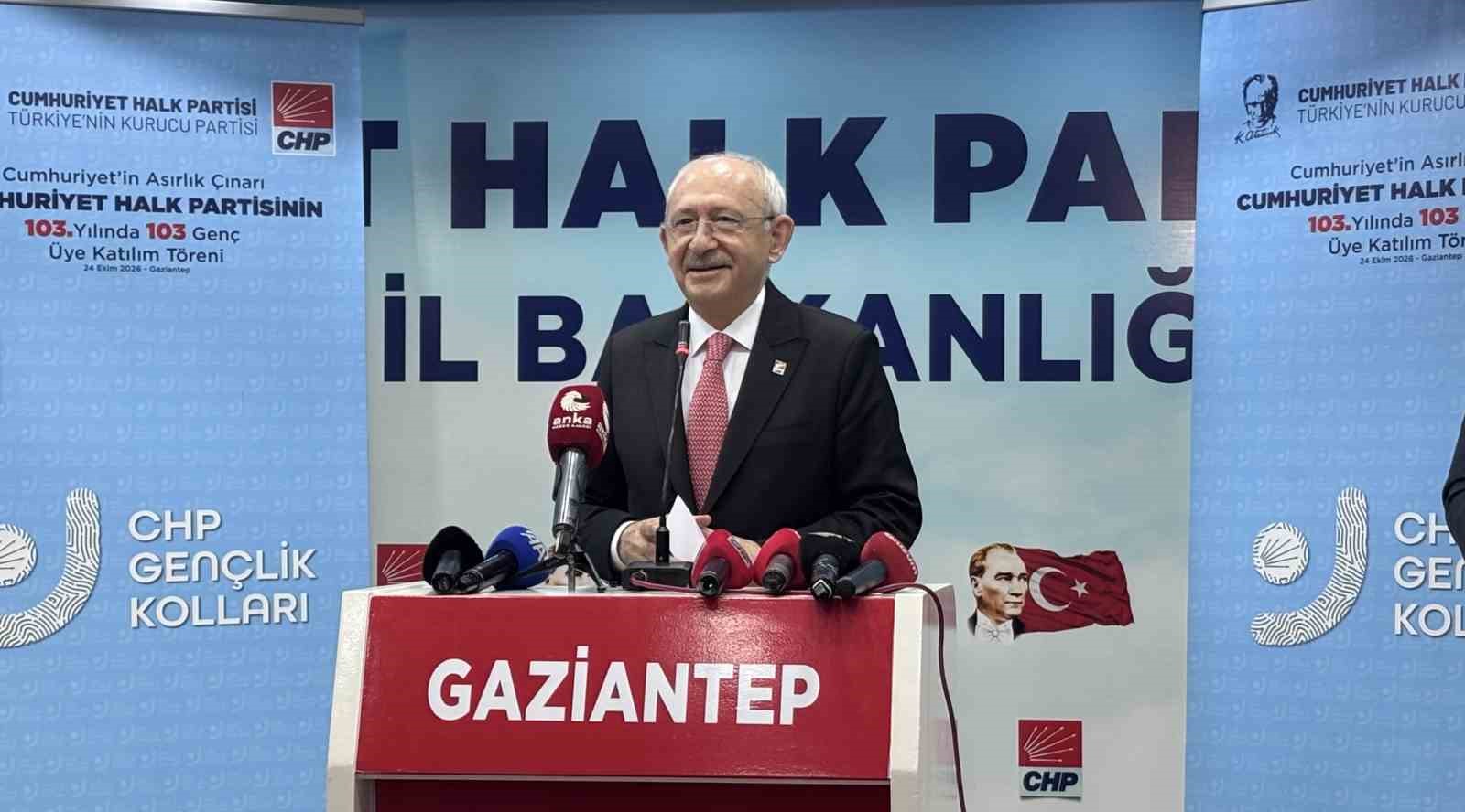 KILIÇDAROĞLU: "GAZİANTEP BİZİM AÇIMIZDAN ÇOK ÖNEMLİ BİR KENT"