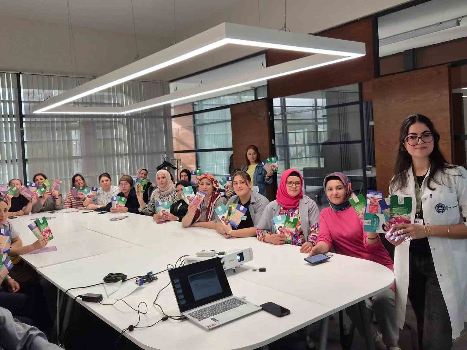 OSB’DE ÇALIŞAN KADINLARA KANSER FARKINDALIĞI EĞİTİMİ VERİLDİ