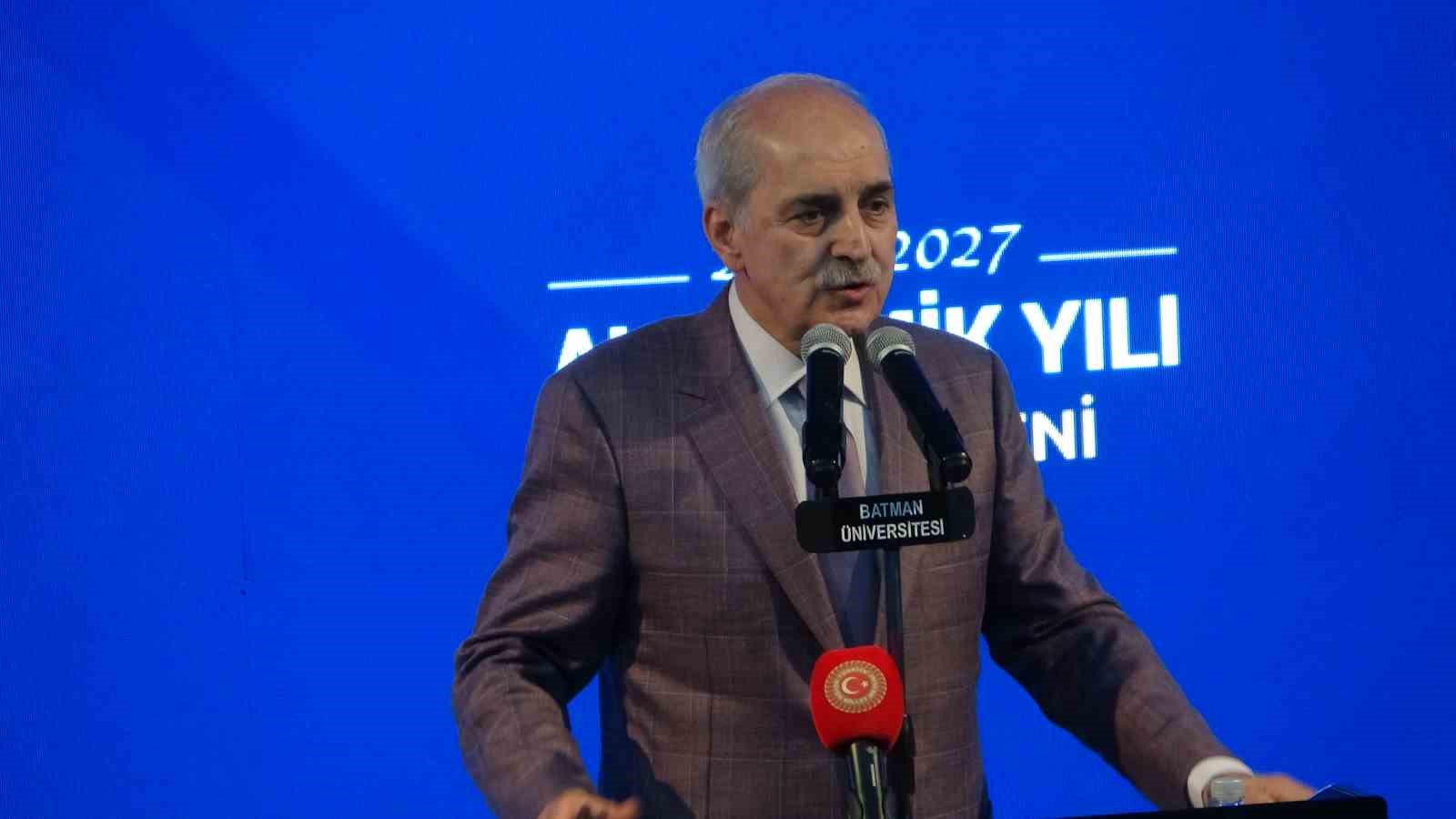 TBMM BAŞKANI KURTULMUŞ: "KARDEŞLİK KAZANACAK, BARIŞ EKONOMİSİ KAZANACAK"