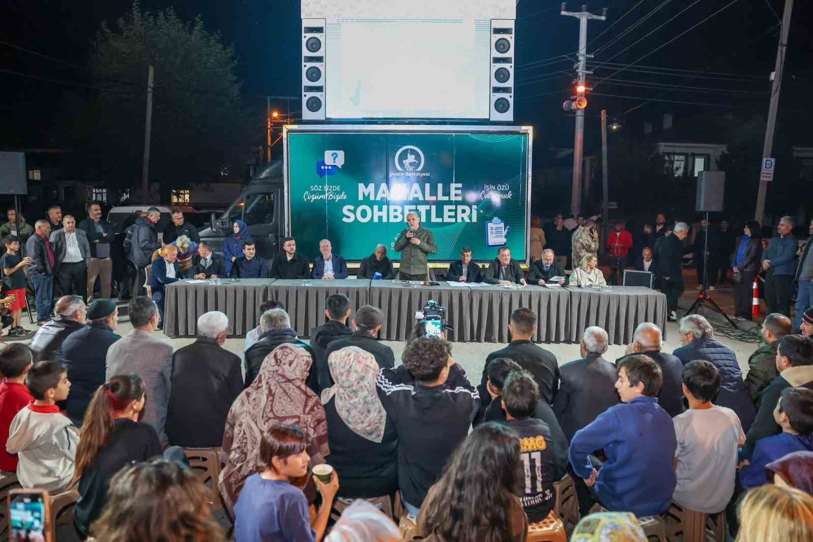 BAŞKAN ÖZLÜ AĞA MAHALLESİNE KONUK OLDU