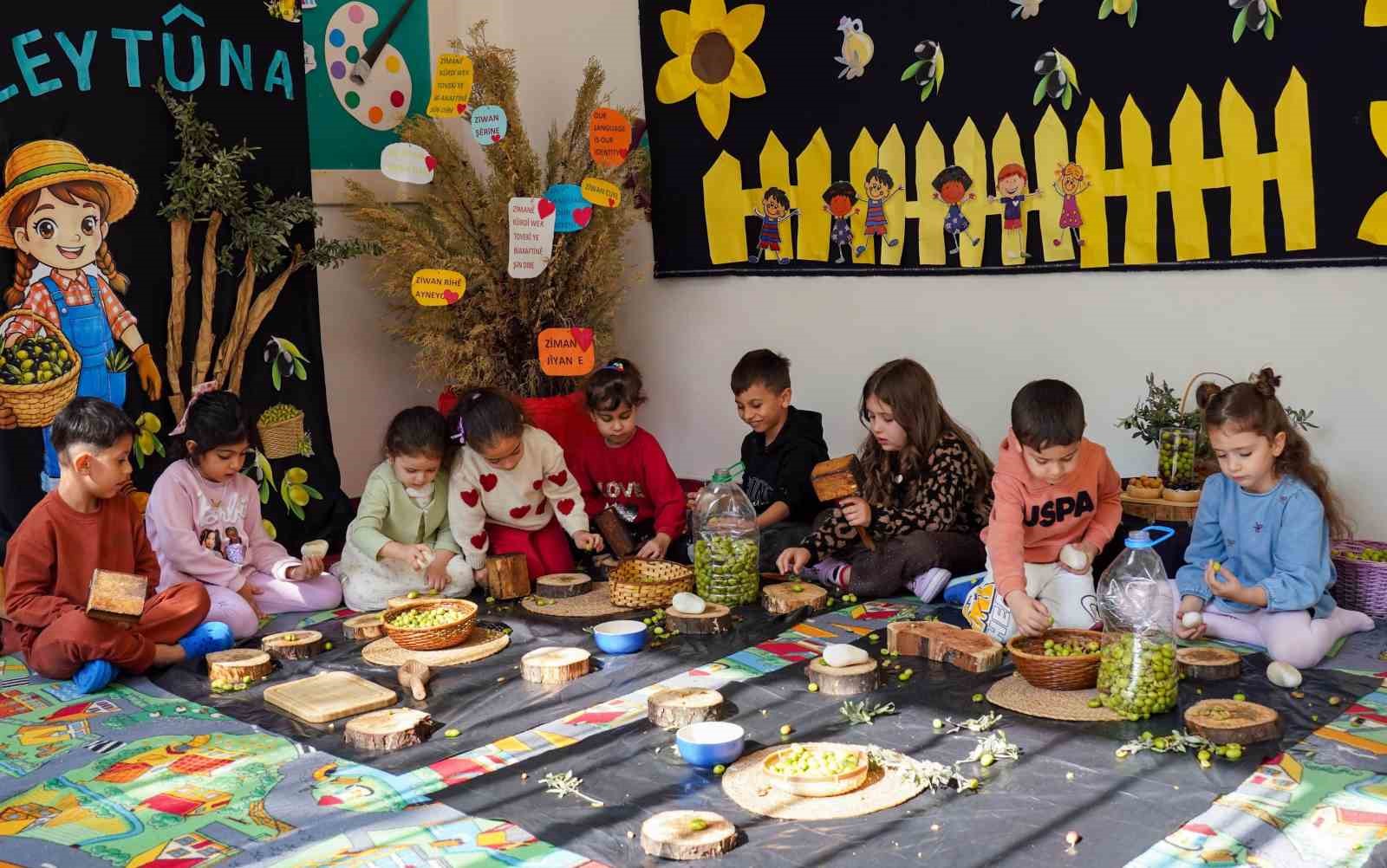 ÇOCUKLAR ZEYTİN KIRDI, GELENEKSEL ÜRETİMLE TANIŞTI